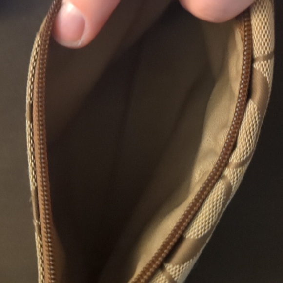 Coach tan/brown pocket wristlet - Picture 3 of 5